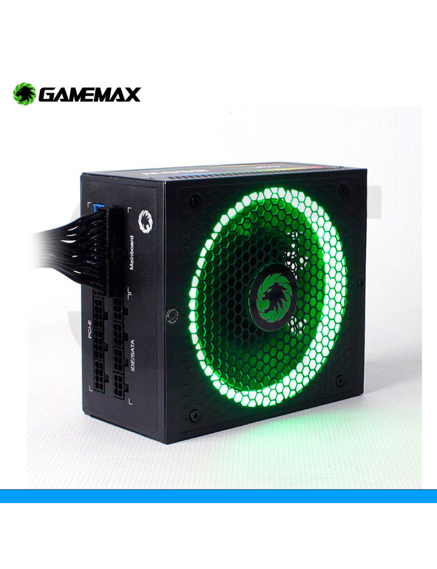 FUENTE DE ENERGIA GAMEMAX, 850W, 80 PLUS GOLD, MODULAR RGB. (PN: RGB-850W)