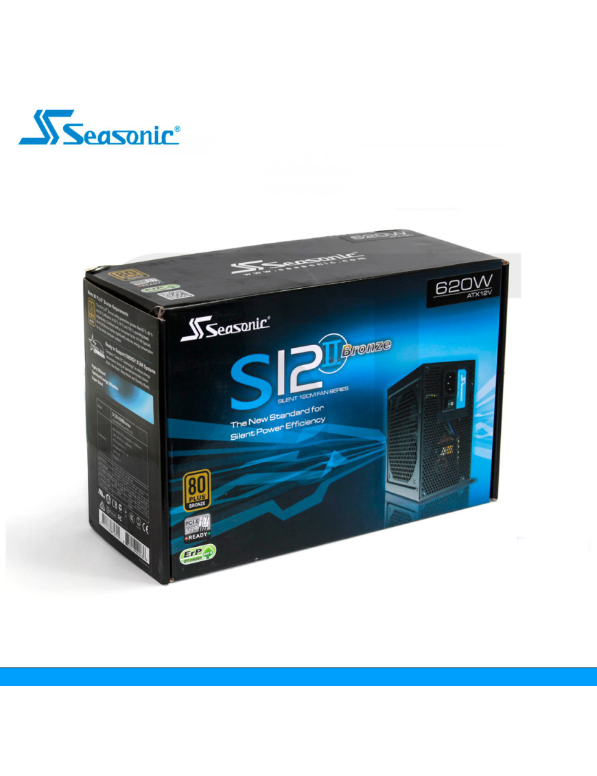 FUENTE DE ENERGIA SEASONIC, S12II, 550W, 80 PLUS BRONZE. (PN: SSR-550GB3)