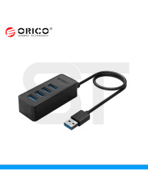 HUB USB 3.0 DE 4 PUERTOS ORICO, 5 GBPS NEGRO. (PN: W5P-U3-100-BK-BP)