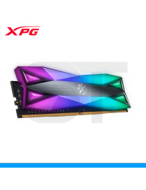 MEMORIA RAM ADATA, XPG SPECTRIX D60G, RGB, 8GB 3200MHZ, PC4-25600, CL-16, BLACK. (PN: AX4U32008G16A-ST60)