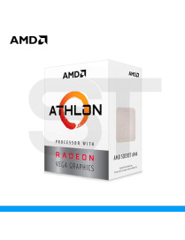 PROCESADOR AMD, ATHLON 3000G 3.50GHZ, SOCKET AM4, 2 NULCEOS, 4MB, RADEON VEGA 3. (PN: YD3000C6FHSBX)