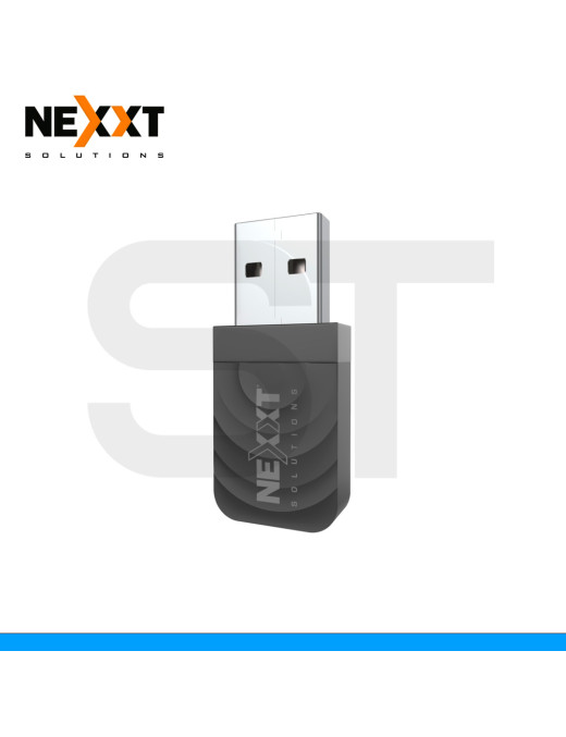 ADAPTADOR USB INALAMBRICO NEXXT, LYNX 1300-AC, DUAL BAND, 5GHZ/2.4GHZ, 1300MBPS. (PN: NCU-L1300)