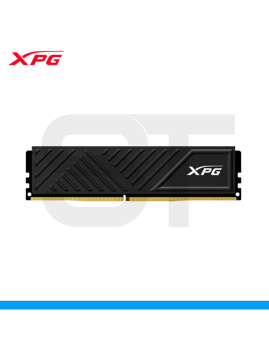 MEMORIA RAM XPG, GAMMIX D35, 8GB DDR4, 3200MHZ, PC4-25600 CL-16, BLACK. (PN: AX4U32008G16A-SBKD35)