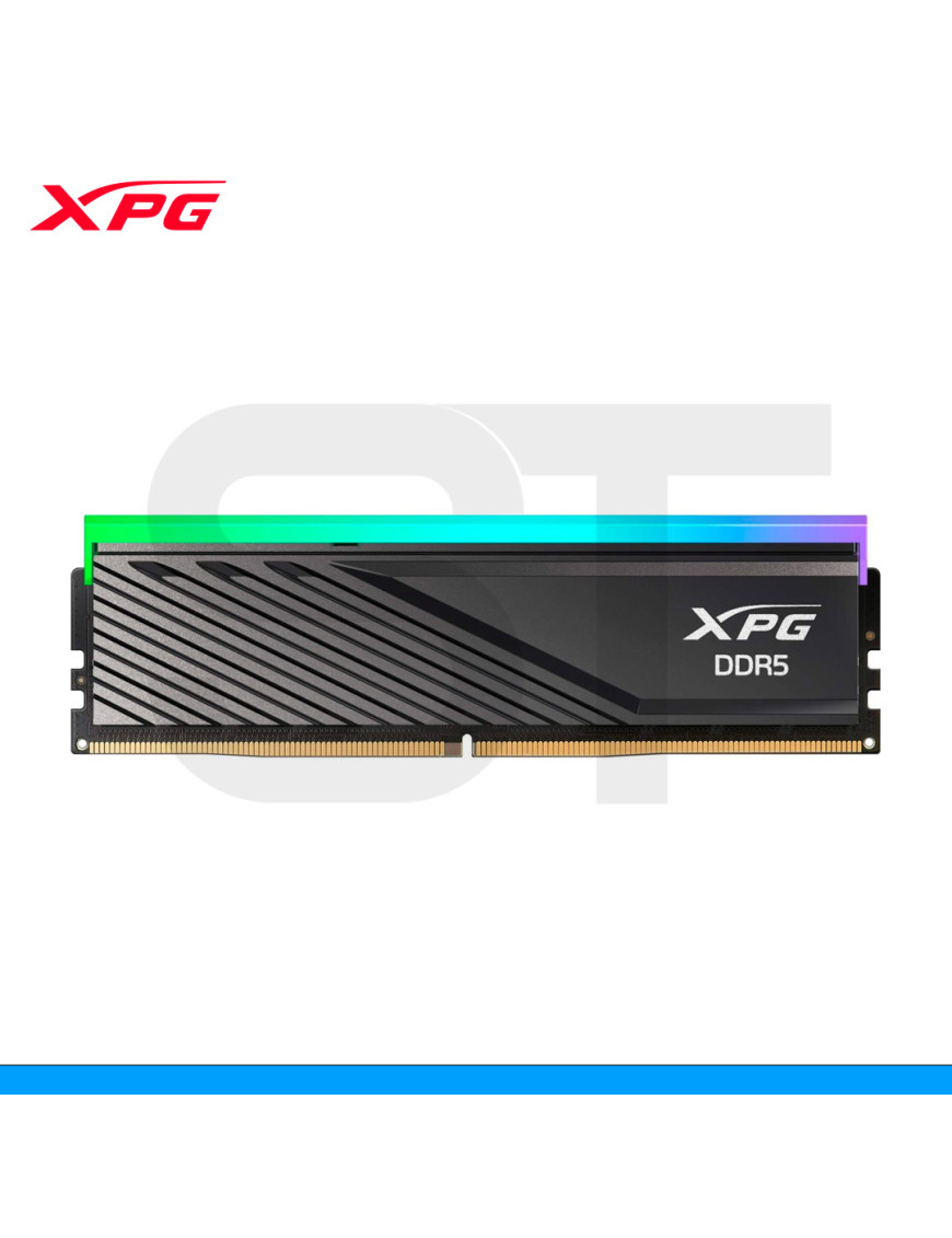 MEMORIA RAM XPG, LANCER BLADE RGB, 16GB DDR5, 6000MHZ, PC5-48000 CL-48, BLACK. (PN: AX5U6000C4816G-SLABRBK)