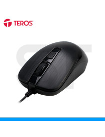 MOUSE TEROS, TE-5076N, BLACK, USB. (PN: TE-5076N)