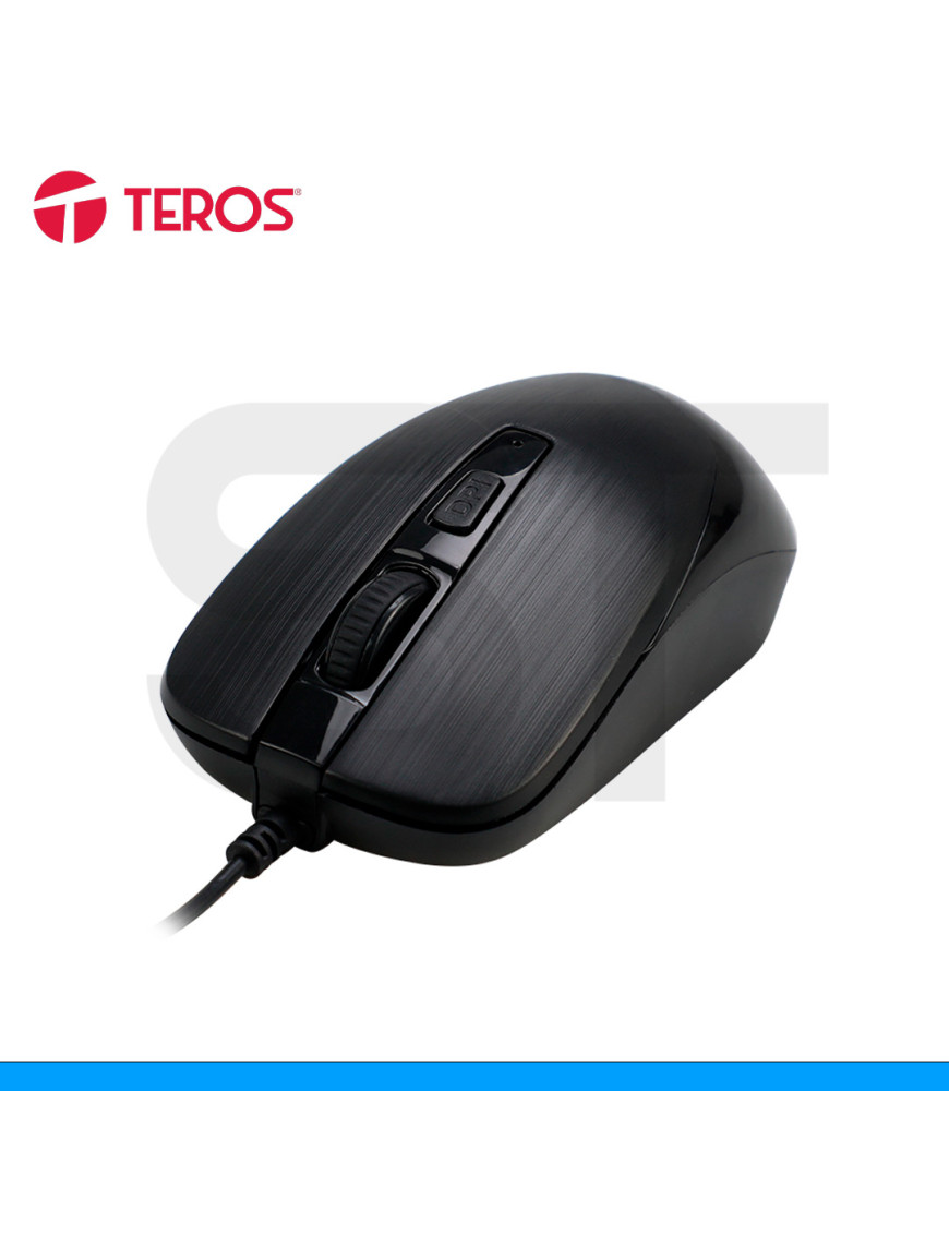 MOUSE TEROS, TE-5076N, BLACK, USB. (PN: TE-5076N)