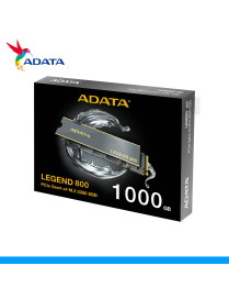 UNIDAD EN ESTADO SOLIDO ADATA, LEGEND 800, 1TB, M.2 NVME PCIE 4.0 x4. (PN: ALEG-800-1000GCS)