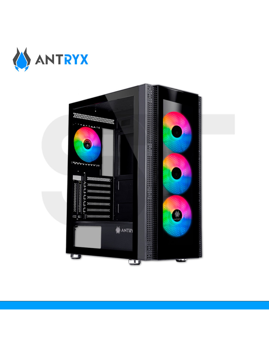 CASE ANTRYX, RX 260 BLACK, S/FUENTE, 4 FAN ARGB, VIDRIO TEMPLADO. (PN: AC-RX260KFR)