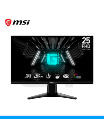 MONITOR MSI, G255F, GAMER, 25", PANEL IPS, FULL HD, 180HZ, 1MS, HDMI | DP. (PN: G255F)