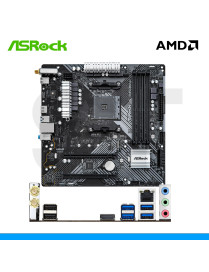 PLACA MADRE ASROCK, B450M/ac R2.0, WIFI, AMD, SOCKET AM4, DDR4, HDMI. (PN: 90'MXBEF0'A0UAYZ)