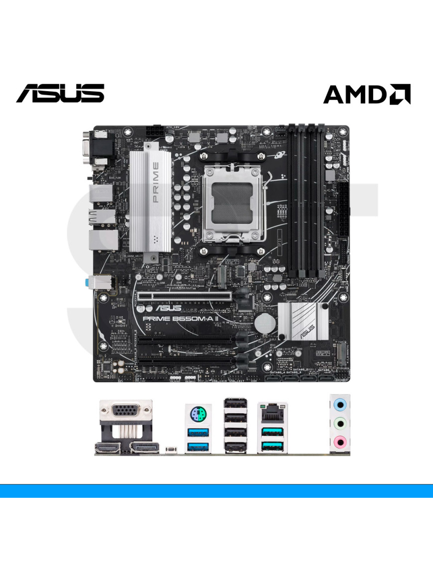 PLACA MADRE ASUS, PRIME B650M-A II, AMD, SOCKET AM5, DDR5, DP | HDMI | VGA. (PN: 90MB1EH0'M0EAY0)