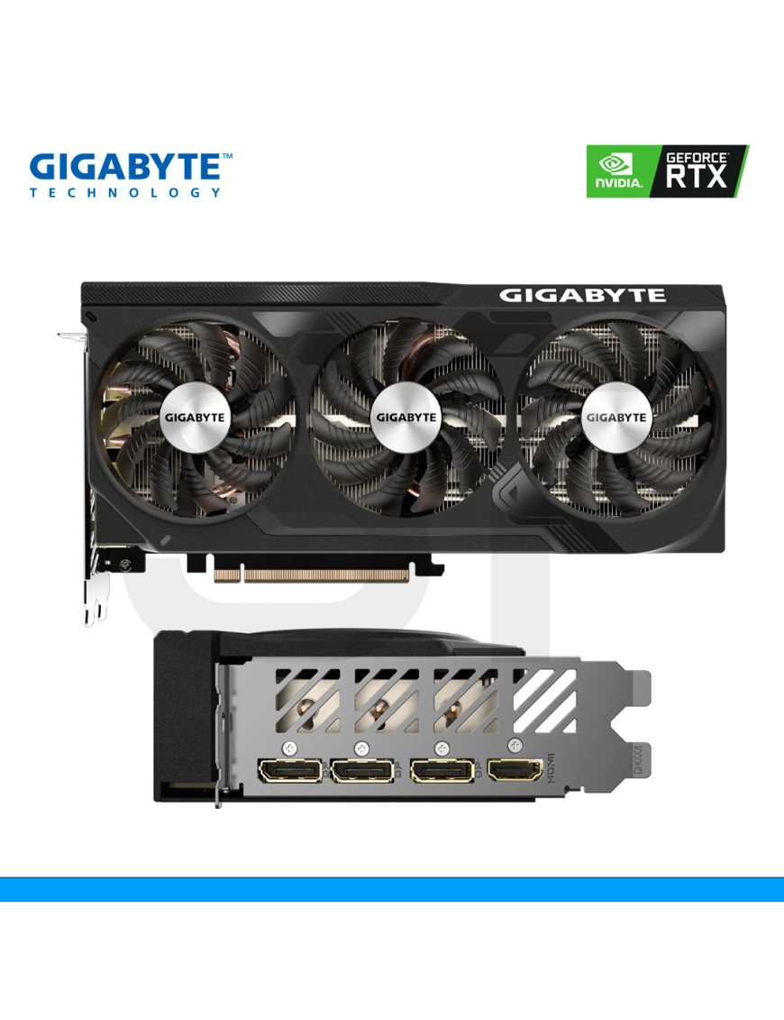 TARJETA DE VIDEO GIGABYTE, NVIDIA GEFORCE RTX 4070 SUPER WINDFORCE OC 12G, 12GB GDDR6X, 192 BITS, DP | HDMI. (PN: GV-N407SWF3OC-