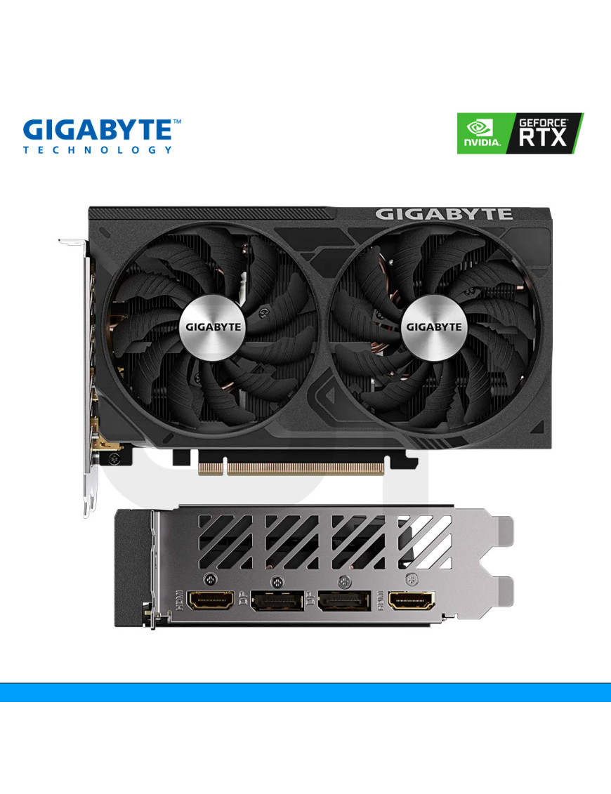 TARJETA DE VIDEO GIGABYTE, NVIDIA GEFORCE RTX 4060 TI WINDFORCE OC 16G, 16GB GDDR6, 128 BITS, DP | HDMI. (PN:GV-N406TWF2OC-16GD)