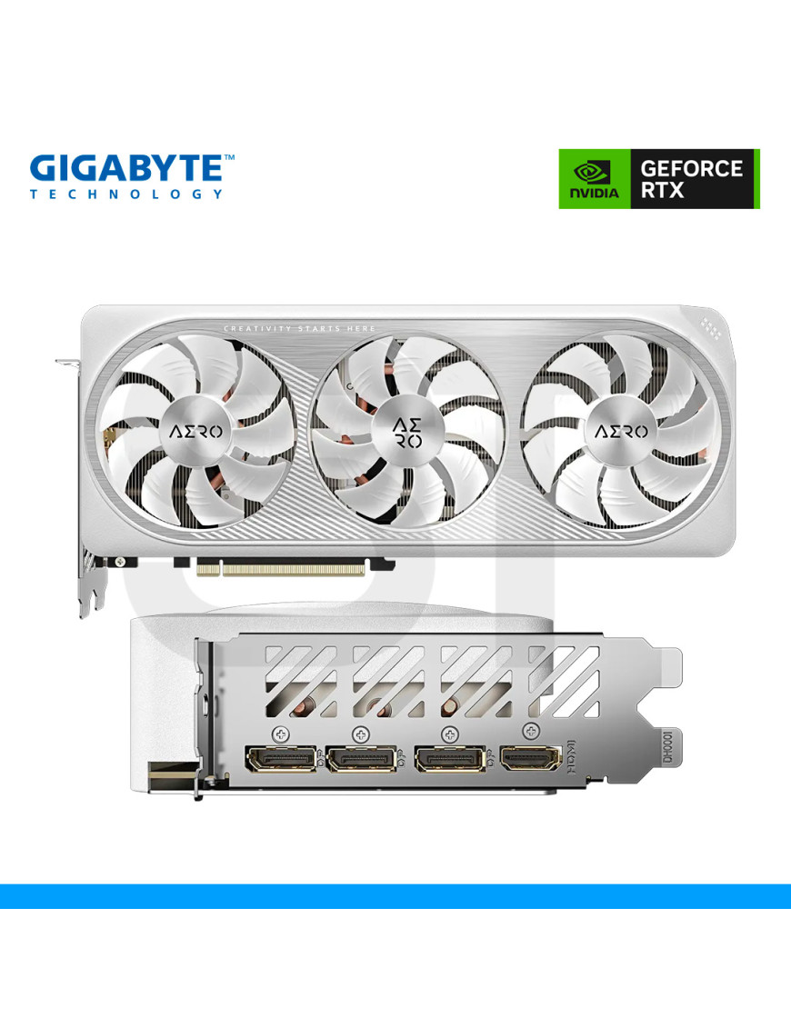 TARJETA DE VIDEO GIGABYTE, NVIDIA GEFORCE RTX 4070 AERO OC V2 12G, 12GB GDDR6X, 192 BITS, DP | HDMI. (PN: GV-N4070AERO OCV2-12GD