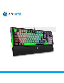 TECLADO ANTRYX, MK ZIGRA EVO, MECANICO, BLACK & GRAY, ESPAÑOL, SWITCH RED. (PN: AMK-900KRE-SP)