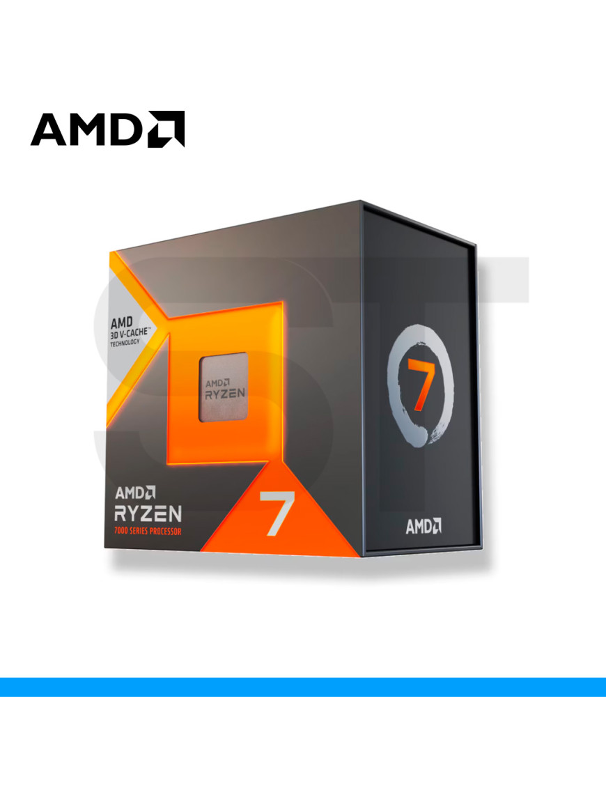 PROCESADOR AMD, RYZEN 7 7800X3D 4.2 | 5.0GHZ, SOCKET AM5, 8 NUCLEOS, 96MB. (PN: 100-100000910WOF)