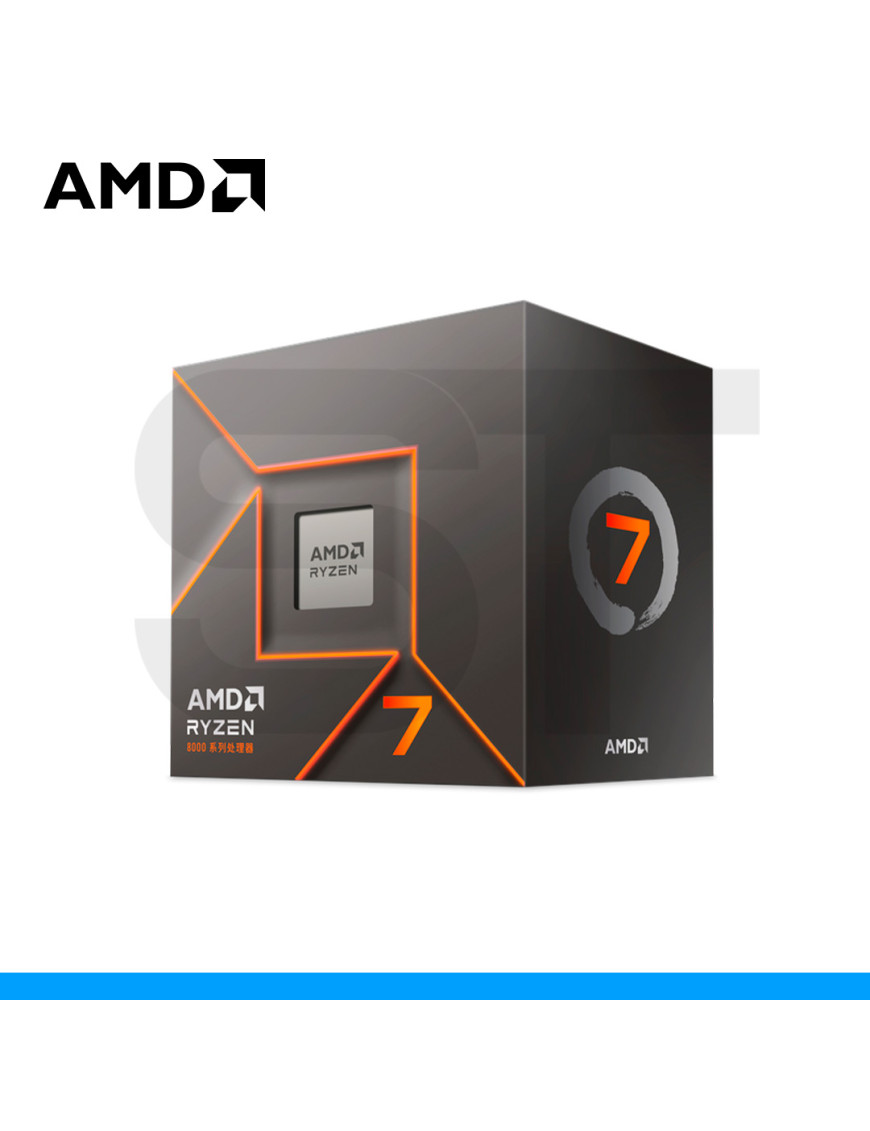 PROCESADOR AMD, RYZEN 7 8700F 4.1 | 5.0GHz, SOCKET AM5, 8 NUCLEOS, 16MB. (PN: 100-100001590BOX)