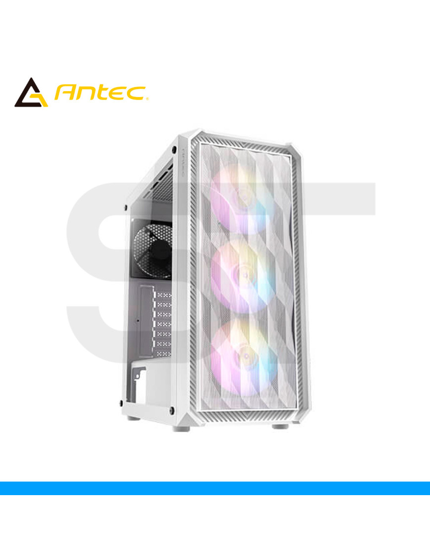 CASE ANTEC, NX292 WHITE, S/FUENTE, 3 FAN LED RGB, VIDRIO TEMPLADO. (PN: 0-761345-81008-1)