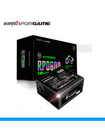 FUENTE DE ENERGIA IFORGAME, RPO-600, 600W, 80 PLUS WHITE.