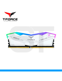 MEMORIA TEAMGROUP, DELTA RGB, 16GB DDR5, 6000MHZ, PC5-48000, CL38, WHITE. (PN: FF4D516G6000HC38A01)