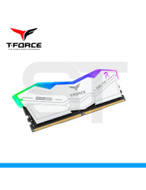 MEMORIA TEAMGROUP, DELTA RGB, 16GB DDR5, 6000MHZ, PC5-48000, CL38, WHITE. (PN: FF4D516G6000HC38A01)