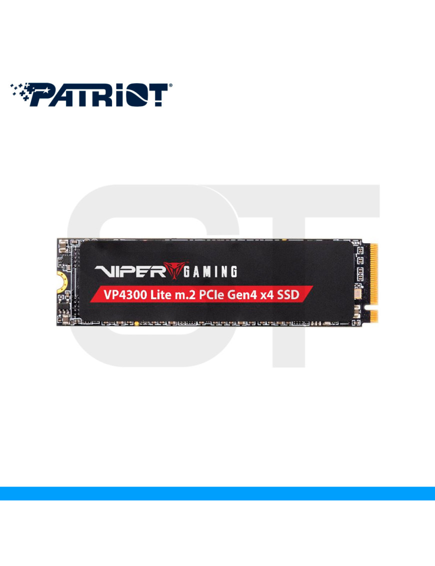 UNIDAD EN ESTADO SOLIDO PATRIOT, VP300 LITE 2TB, M.2 NVME PCIE 4.0 x4. (PN: 9SE00189-VP4300L2TBM28H)