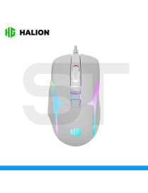 KIT HALION, DAMON HA-863C, TECLADO Y MOUSE WHITE, MECANICO, RGB, SWITCH RED.