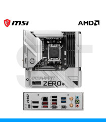 PLACA MADRE MSI, B650M PROJECT ZERO, AMD, SOCKET AM5, DDR5, DP | HDMI. (PN: 911'7E09'003)