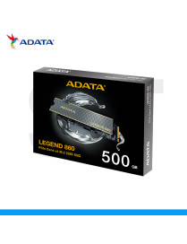 UNIDAD EN ESTADO SOLIDO ADATA, LEGEND 860, 500GB, M.2 NVME PCIE 4.0 x4. (PN: SLEG-860-500GCS)