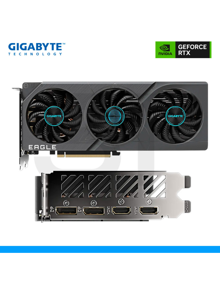 TARJETA DE VIDEO GIGABYTE, NVIDIA GEFORCE RTX 4060 Ti EAGLE OC 8G, TRIPLE FAN, 8GB GDDR6, 128 BITS, DP | HDMI. (PN: 9VN406TEO'0