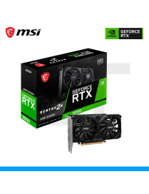 TARJETA DE VIDEO MSI, NVIDIA GEFORCE RTX 3050 VENTUS 2X 6G OC, 6GB GDDR6, 96 BITS, DP | HDMI. (PN: 912'V812'060)