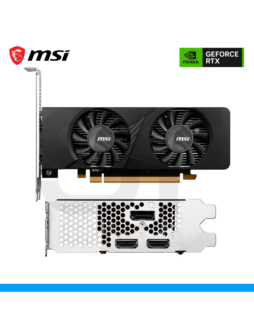 TARJETA DE VIDEO MSI, NVIDIA GEFORCE RTX 3050 LP 6G OC, 6GB GDDR6, 96 BITS, DP | HDMI. (PN: 912'V812'023)