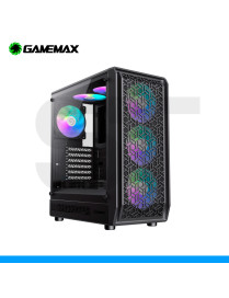 CASE GAMEMAX, FORGE AB, S/FUENTE, 6 FAN RGB, MALLA, VIDRIO TEMPLADO.