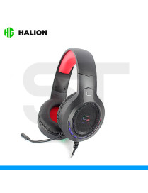 AURICULARES HALION, HA-H856 HELL, 2.1, JACK 3.5mm + USB, RGB, C/MICROFONO.