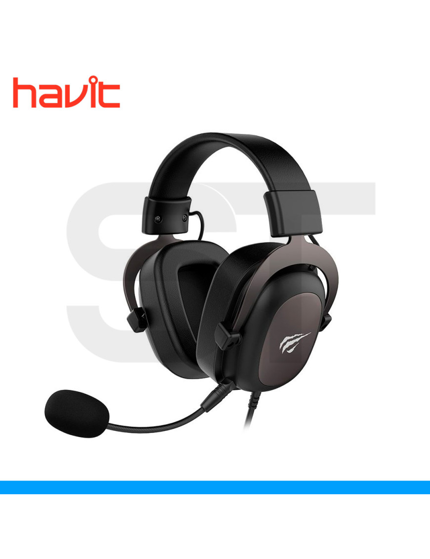 AURICULARES HAVIT, GAMENOTE H2230D NEGRO, JACK 3.5mm, C/MICROFONO.