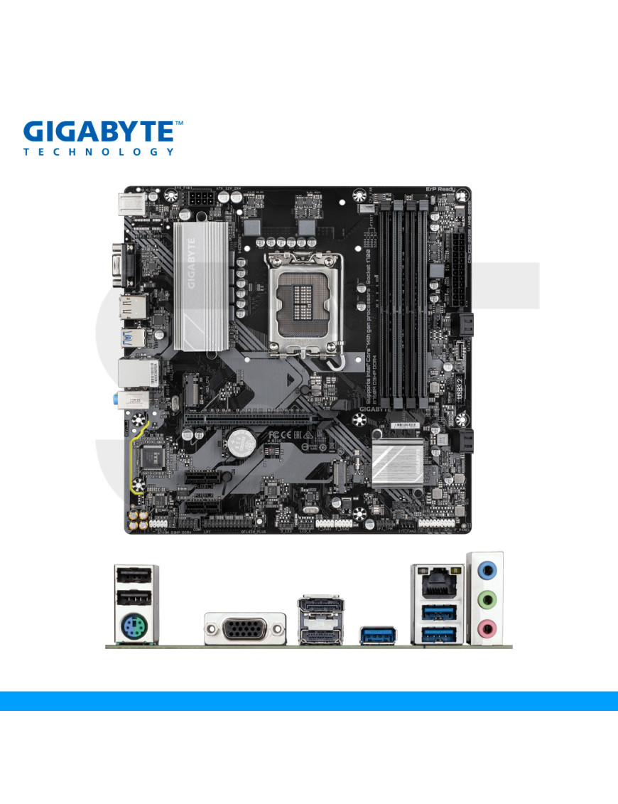 PLACA MADRE GIGABYTE, B760M D3HP DDR4, INTEL, SOCKET LGA 1700, HDMI | DP | VGA. (PN: B760M D3HP DDR4)