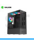 CASE HALION, BUFFALO CR41, C/FUENTE 500W, 3FAN RGB, NEGRO, FISH TANK, VIDRIO TEMPLADO.