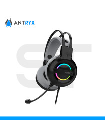 AURICULARES ANTRYX, IRIS-K GRAY, 7.1, USB, RGB LED, C/MICROFONO. (PN: AGH-7100KGY)