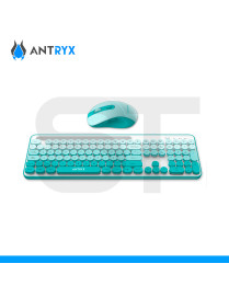 KIT ANTRYX, WS-970 GREEN, TECLADO Y MOUSE INALAMBRICO, HOLDER SLOT. (PN: ASC-WS970GN)