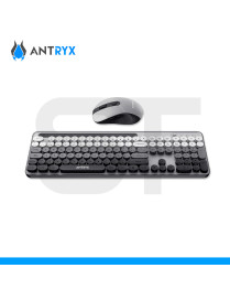 KIT ANTRYX, WS-970 GRAY, TECLADO Y MOUSE INALAMBRICO, HOLDER SLOT. (PN: ASC-WS970GY)