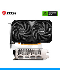 TARJETA DE VIDEO MSI, GEFORCE RTX 4060 VENTUS 2X BLACK 8G OC, 8GB GDDR6, PCIe4.0, 128 BITS, DP | HDMI. (PN: 912'V512'209)