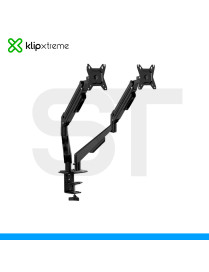 SOPORTE PARA MONITOR KLIPXTREME, MODELO KMM-410, DUAL MONITOR. ( DE 13" A 32")